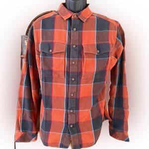 Kavu Men’s Plaid Flannel Long Sleeve Shirt. Size Large